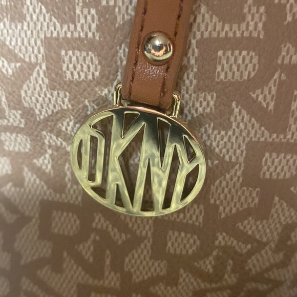 DKNY Heritage Coated Logo Leather Satchel - Picture 2 of 7